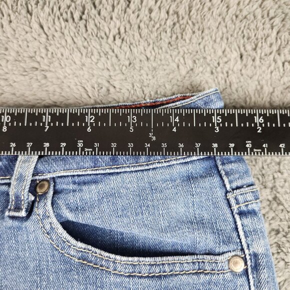 Tommy Hilfiger Bootcut Jeans Women's Size 8 Blue Mid Rise Y2K Relaxed Fit Cotton - Picture 3 of 10